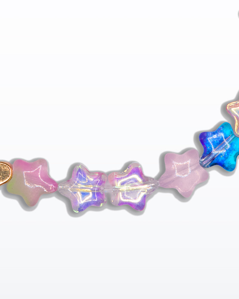 Esplosione di Stelle – Bracciale con stelle e cuori dorati